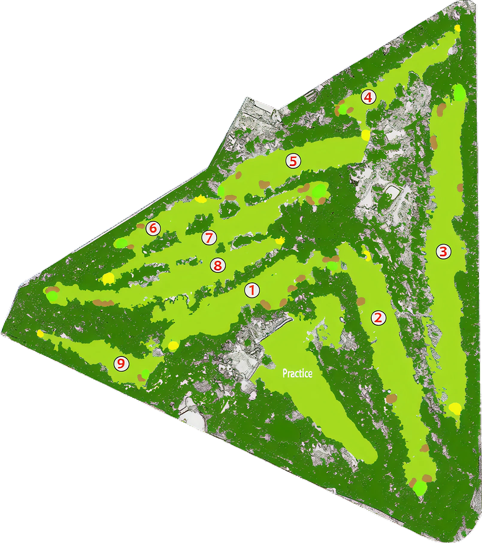 Carte du parcours de golf